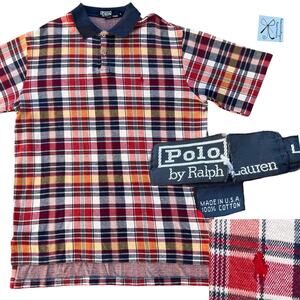 Polo by Ralph Lauren Autumn Plaid Polo Men's Sz L